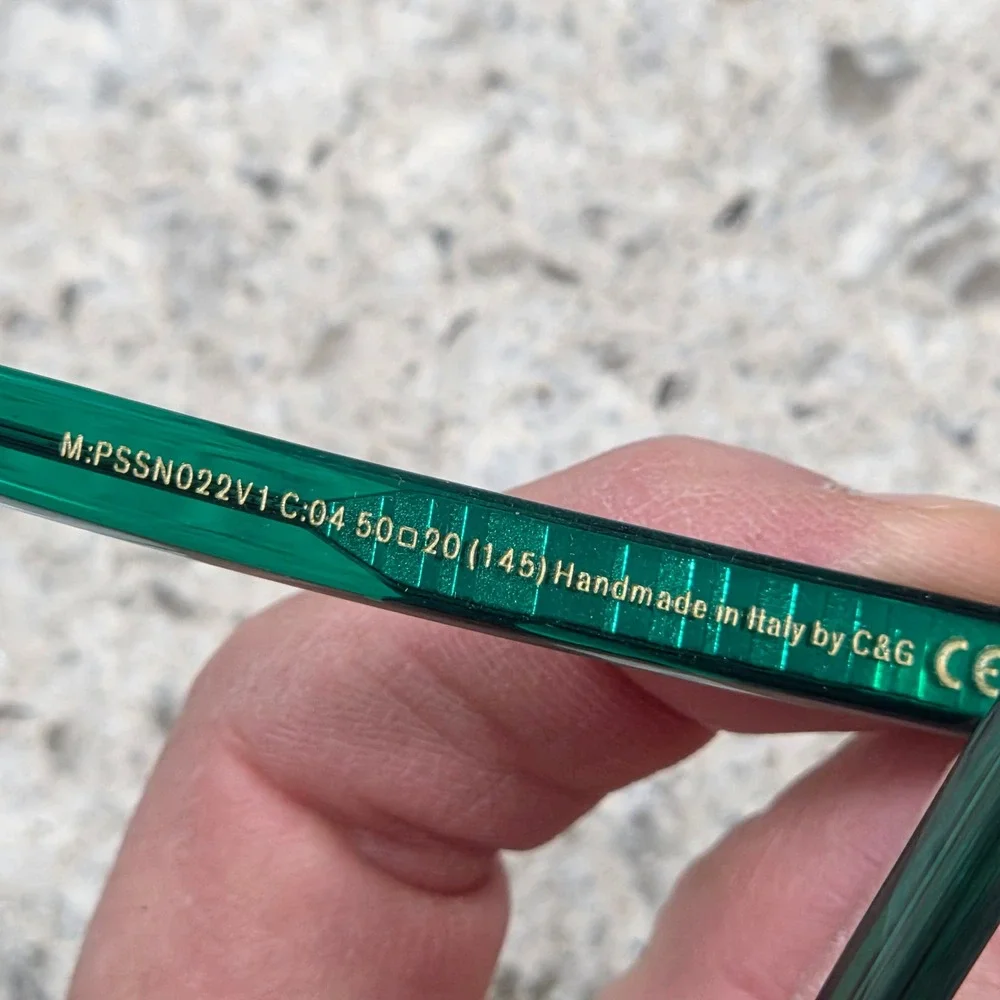 Paul Smith Brixham V1 Emerald Green‎ Sunglasses Blue Mirror Lens PSSN022V1 Italy